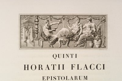 Oldal Quintus Horatius Flaccustól alkotó: Charles Percier