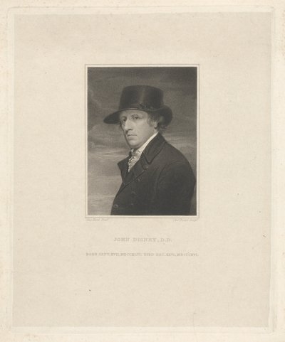 John Disney D.D., született 1746. szeptember 17-én, meghalt 1816. december 26-án alkotó: Charles Picart
