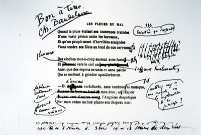 A gonosz virágai javított bizonyítéka alkotó: Charles Pierre Baudelaire