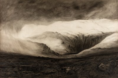 Tél, Llyn Dulyn, dátum nélkül (akvarell, papír) alkotó: Charles Potter