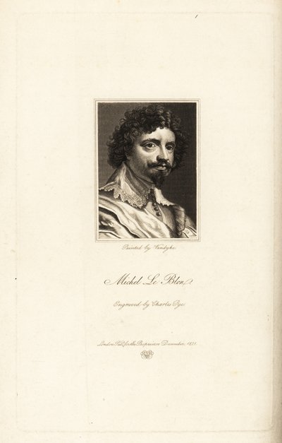 Michel le Blon portréja alkotó: Charles Pye