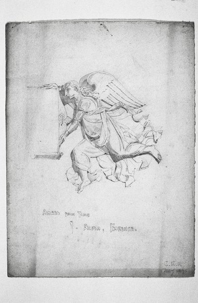 Angel from Tomb, Badia, Firenze, 1891 alkotó: Charles Rennie Mackintosh