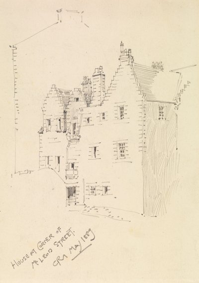 House At Corner Of Mcleod Street alkotó: Charles Rennie Mackintosh