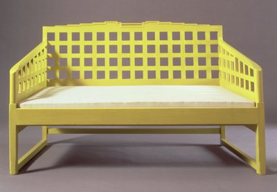 Letelepedés a Dug Out-ból, Miss Cranstons Willow Tearooms (festett fa) alkotó: Charles Rennie Mackintosh