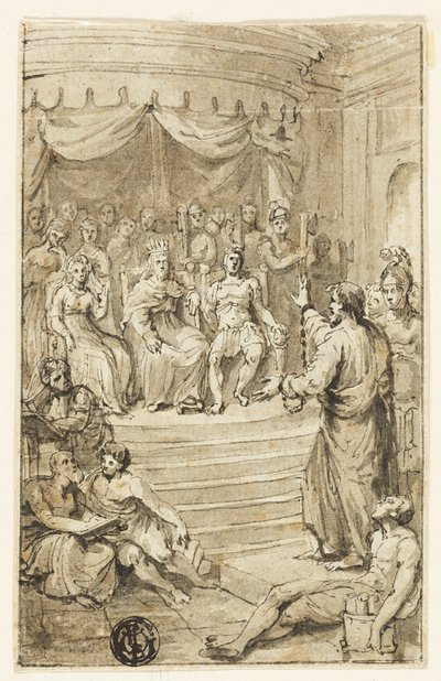 Pál Festus és Agrippa előtt alkotó: Charles Reuben Ryley