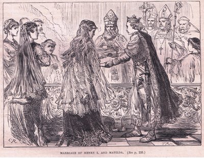 I. Henrik és Matilda házassága i.sz. 1102 alkotó: Charles Ricketts