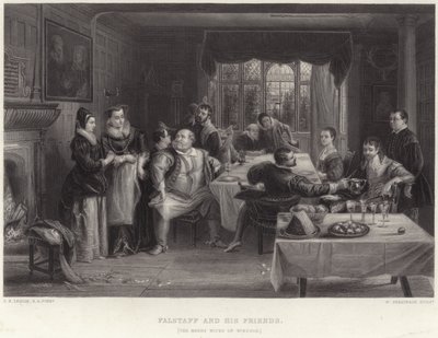 Falstaff és barátai alkotó: Charles Robert Leslie