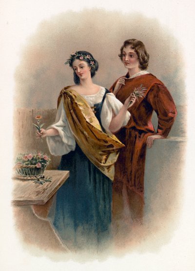 Florizel és Perdita a Téli meséből alkotó: Charles Robert Leslie