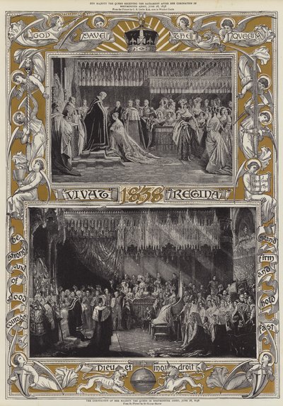 Őfelségének, a királynőnek a koronázása a Westminster-apátságban, 1838. június 28. alkotó: Charles Robert Leslie
