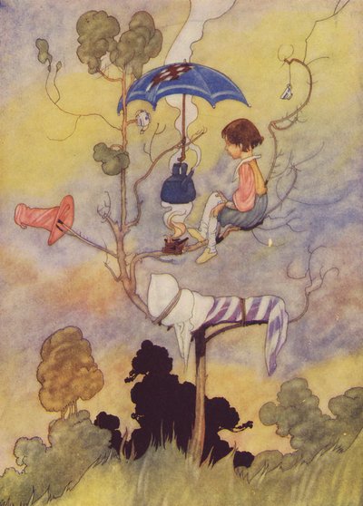 Az őrzött fazék sosem forr (színes litográfia) alkotó: Charles Robinson