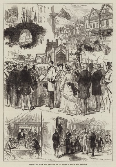 Chester és Eton Hall ünnepségek Earl Grosvenor nagykorúságán alkotó: Sir John Charles Robinson