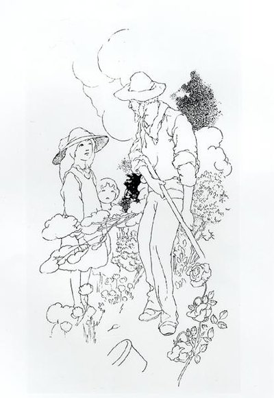 Kertész dolgozik alkotó: Charles Robinson