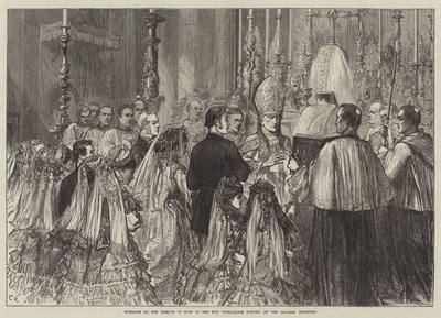 Bute márki és a tiszteletreméltó Gwendaline Howard házassága a bromptoni Oratóriumban alkotó: Sir John Charles Robinson