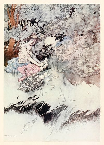 "Papírtépés, gyűrűk törése" az "Egy szerető panaszából" William Shakespeare dalaiban és szonettjeiben alkotó: Charles Robinson