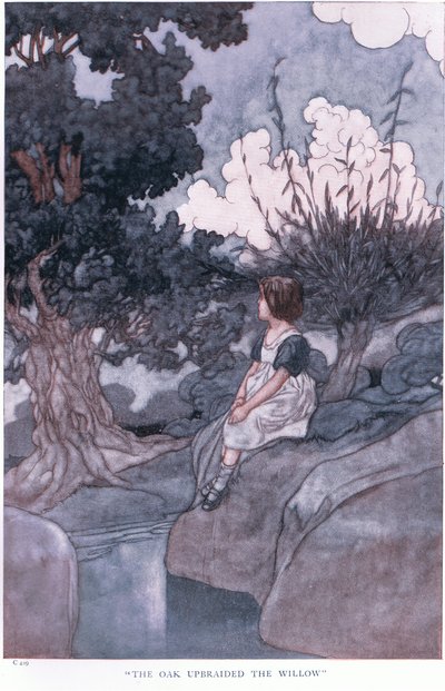 A tölgy megmarta a Willow-t, 1930-as évek alkotó: Charles Robinson