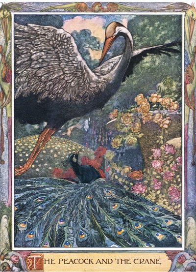 A páva és a daru, 1930-as évek alkotó: Charles Robinson