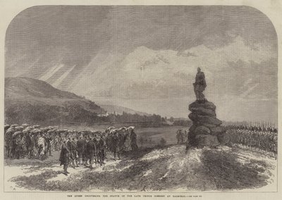 A királynő feltárja a néhai Prince Consort szobrát Balmoralban alkotó: Sir John Charles Robinson