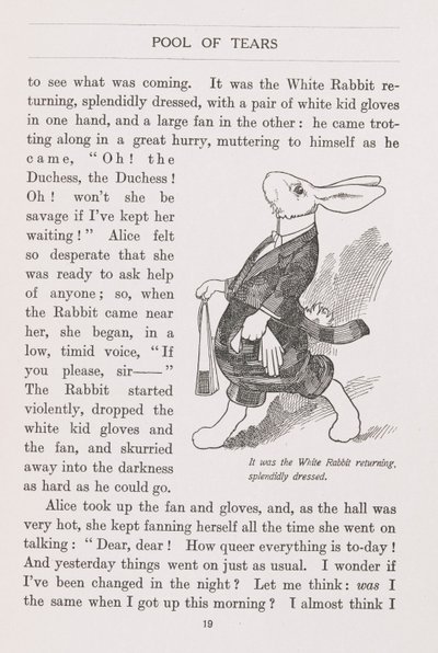 A fehér nyúl pompásan felöltözve alkotó: Charles Robinson