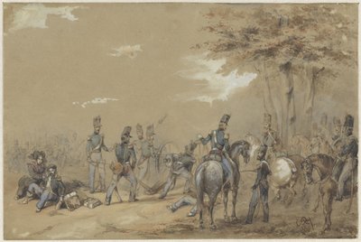 Gyalogság a csatában alkotó: Charles Rochussen