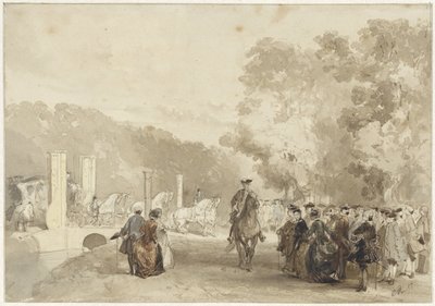 A herceg edzője a Huis ten Bosch felhajtójáról vezet alkotó: Charles Rochussen