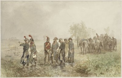 A francia tisztek találkozója Hollandiában, 1793 alkotó: Charles Rochussen