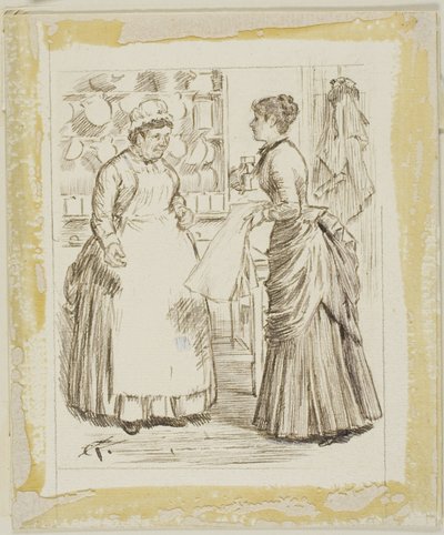 A konyhában alkotó: Charles Samuel Keene