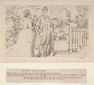 Bocsánat szólt, 1870-1891. alkotó: Charles Samuel Keene
