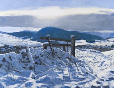 Borders Snow, 2012 (olaj, vászon) alkotó: Charles Simpson