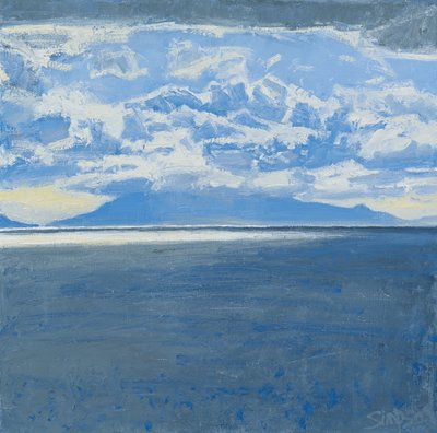 Sötét tenger, Rum, 2015 (olaj, vászon) alkotó: Charles Simpson