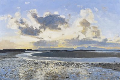 Esti felhők, Eigg  Rum, 2015 (olaj, vászon) alkotó: Charles Simpson