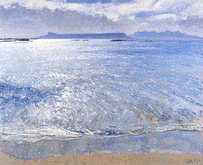 Késő délután, Eigg  Rum, 2013 (olaj, vászon) alkotó: Charles Simpson