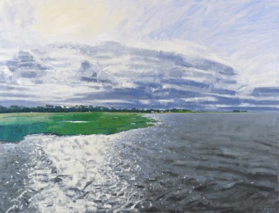 Októberi fény, Aberlady, 2012 (olaj, vászon) alkotó: Charles Simpson