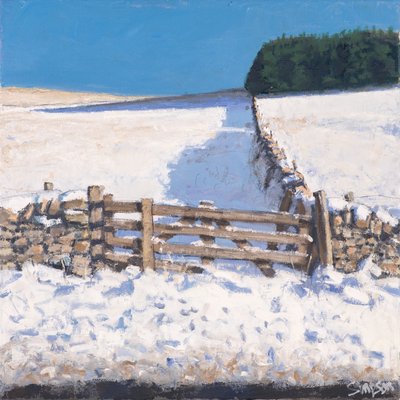Útszéli kapu, 2017 (olaj, vászon) alkotó: Charles Simpson