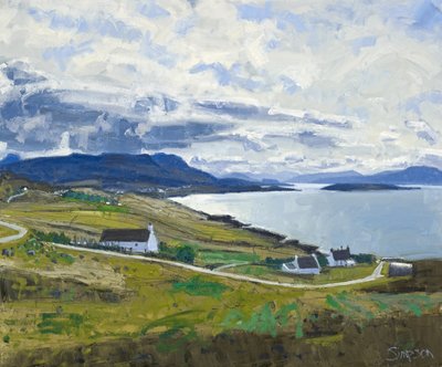 Ben Mor Coigach felé, 2011 (olaj, vászon) alkotó: Charles Simpson
