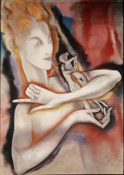 Lelki védelem, 1926-28 körül (tempera, vászon) alkotó: Charles Sims
