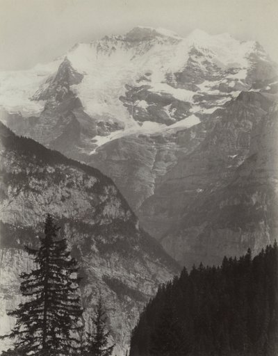 Jungfrau, kilátás Murrenből, Svájc alkotó: Charles Soulier