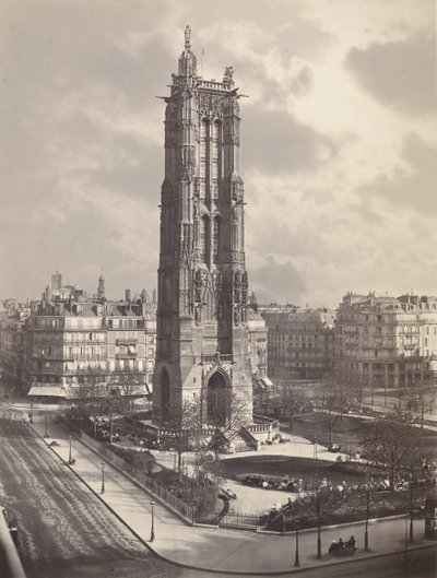 A Tour St. Jacques La Boucherie Párizsban, kb. 1867. alkotó: Charles Soulier