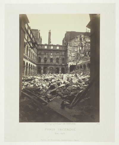 Párizsi tűzvész (Pénzügyminisztérium belügye) alkotó: Charles Soulier