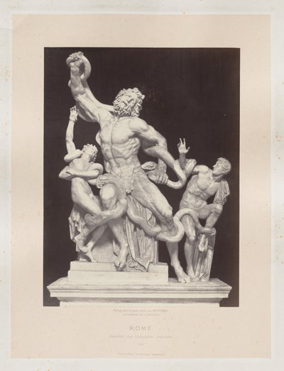 Róma: Laocoon Vatikáni Csoport, c. 1860. alkotó: Charles Soulier
