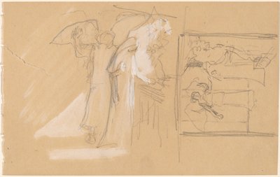 Tanulmányok egy panel számára alkotó: Charles Sprague Pearce