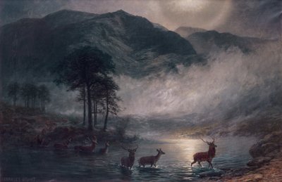 The River Crossing (olaj, vászon) alkotó: Charles Stuart