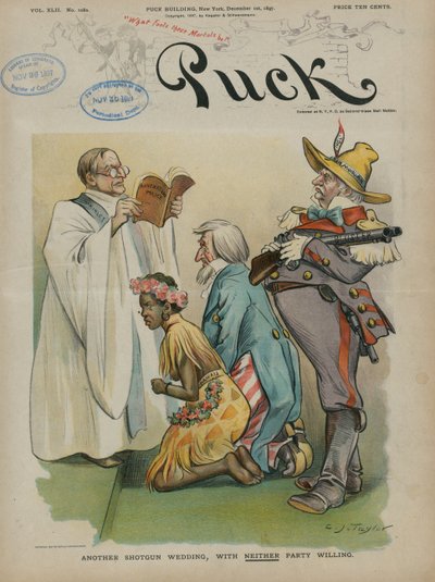 Újabb puskaesküvő, egyik fél sem hajlandó, 1897 alkotó: Charles Taylor