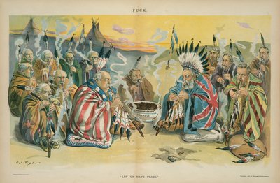 Legyen békénk, 1896 (kromolitográfia) alkotó: Charles Taylor