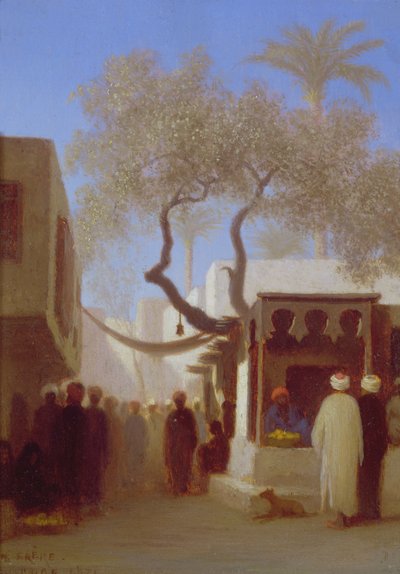 Kairói piaci jelenet alkotó: Charles Theodore Frere