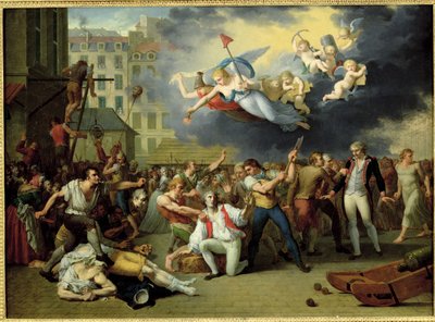 Pellepont márki lemészárlása, 1789. július 14 alkotó: Charles Thevenin