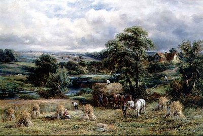 Szüreti idő, angol nyár alkotó: Charles Thomas Burt