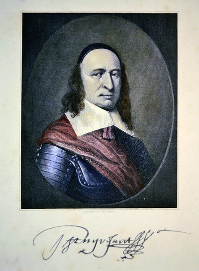 Peter Stuyvesant (színes metszet) alkotó: Charles Thomas Burt