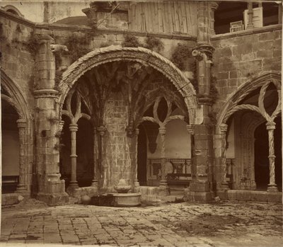[A csend kolostorudvara, Santa Cruz de Coimbra-kolostor] alkotó: Charles Thurston Thompson