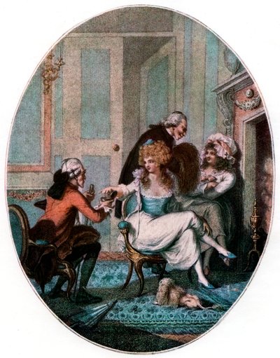 "The French Fireside", 1905. alkotó: Charles Tomkins