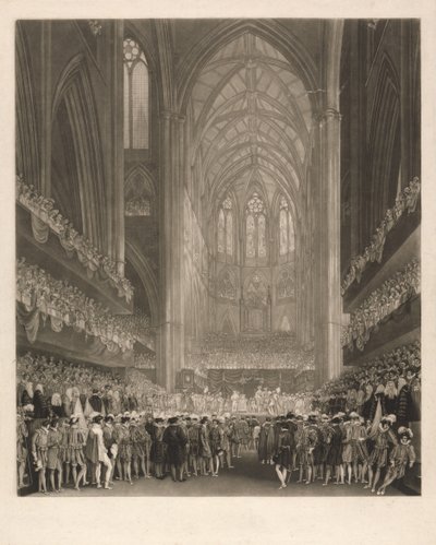 IV. György király koronázása a Westminster-apátságban alkotó: Charles Turner